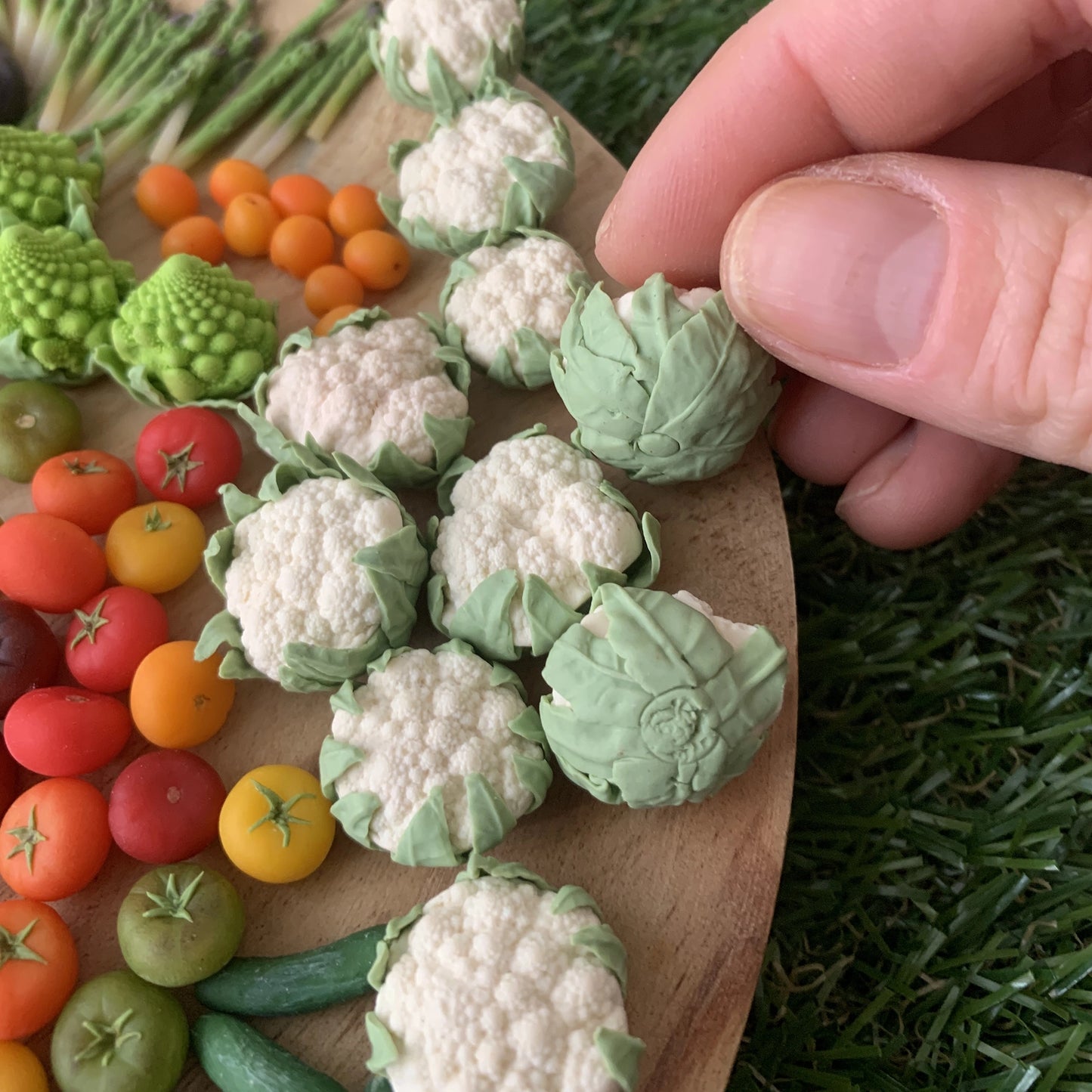 Coliflor para casa de muñecas