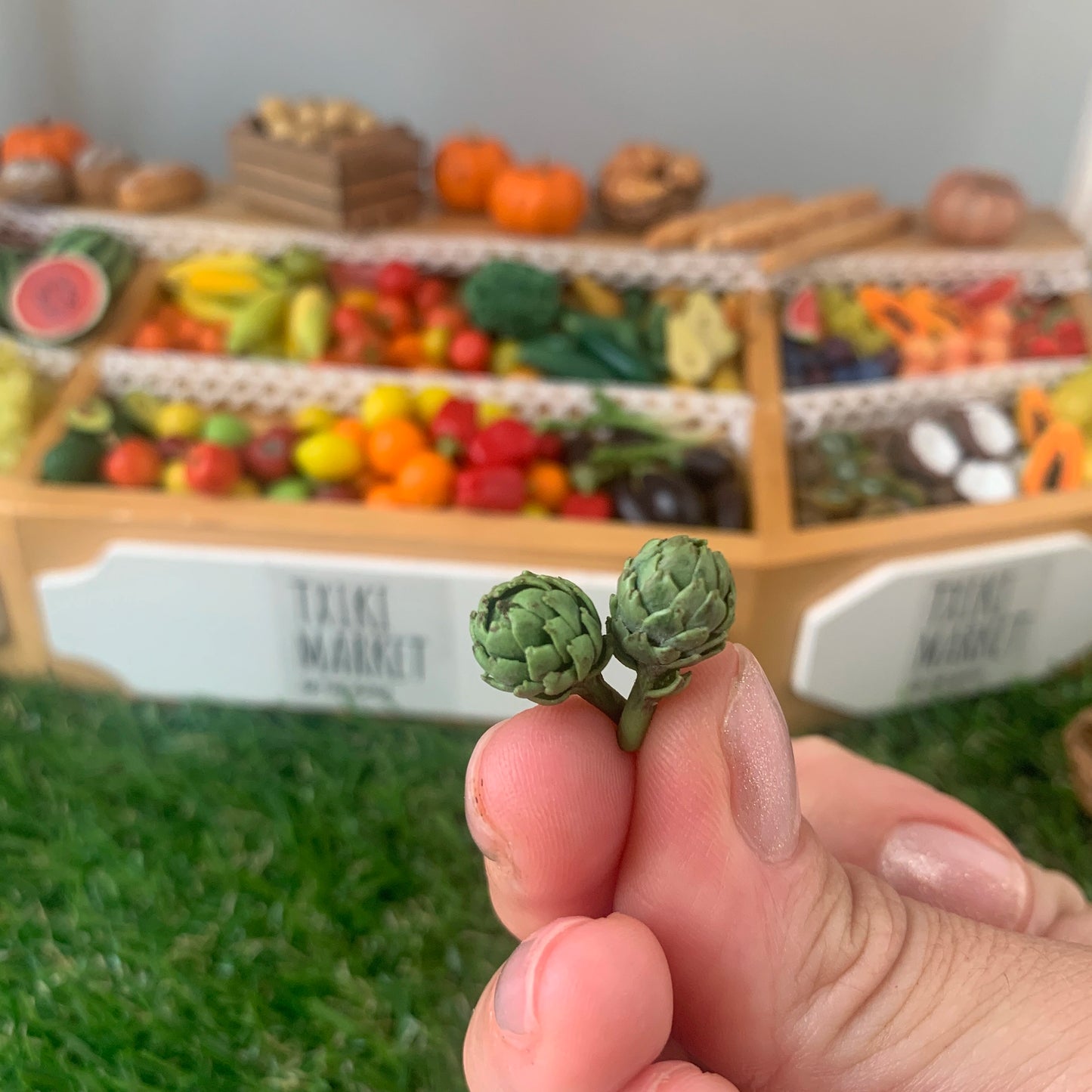 Alcachofa para casa de muñecas
