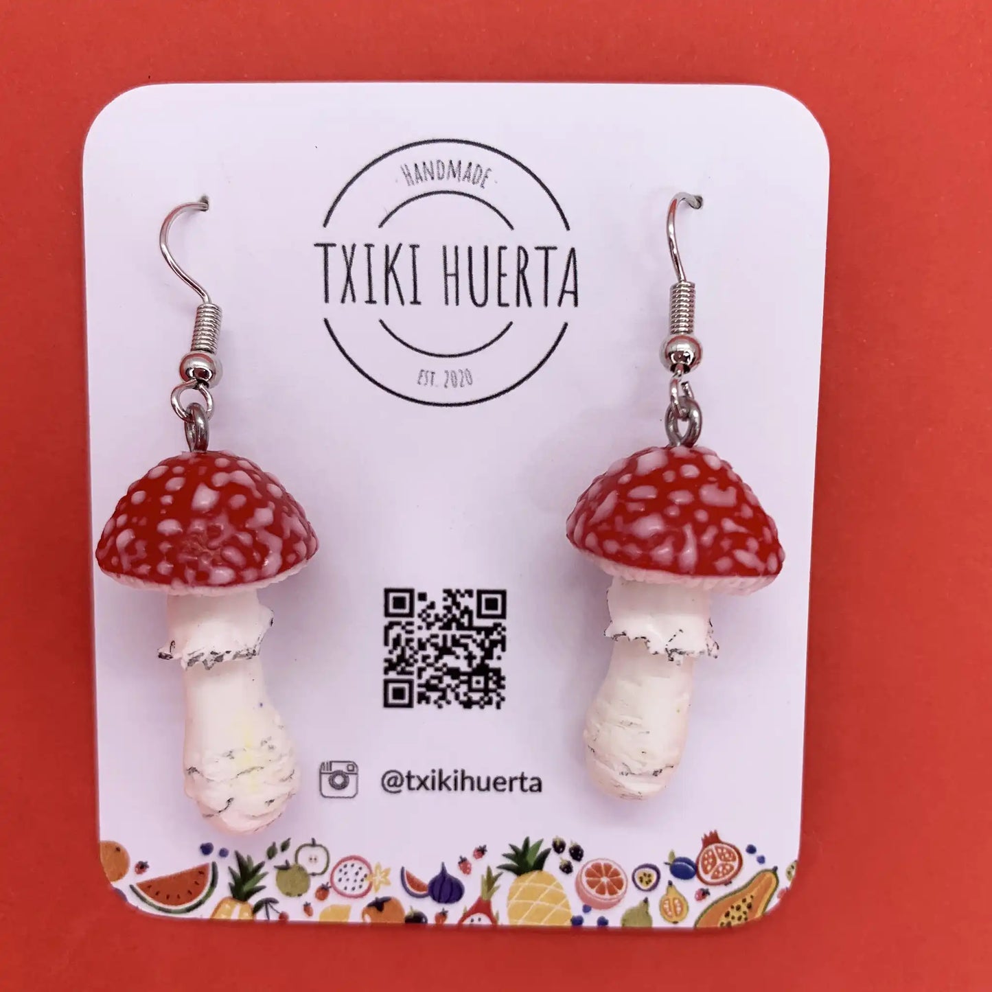 Amanita Muscaria Earrings