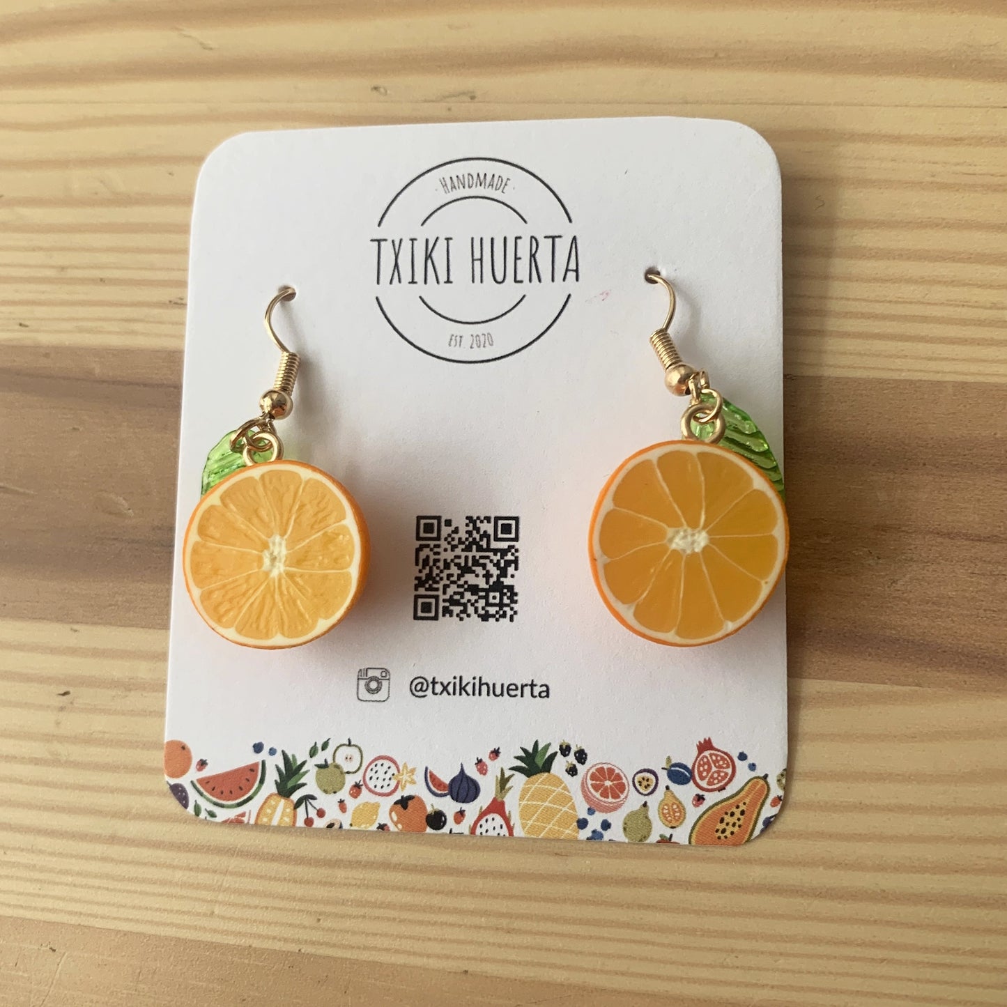 Boucles d'oreilles oranges