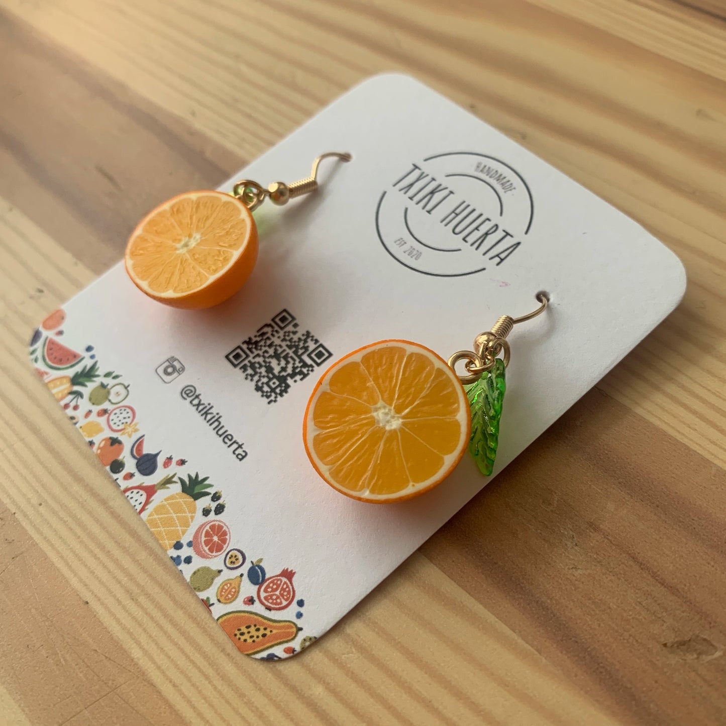 Boucles d'oreilles oranges