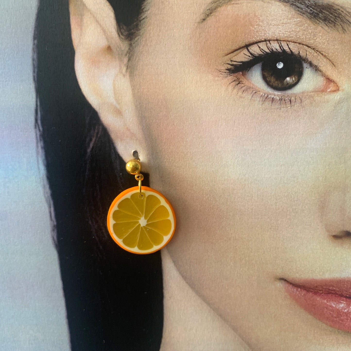 Boucles d'oreilles oranges