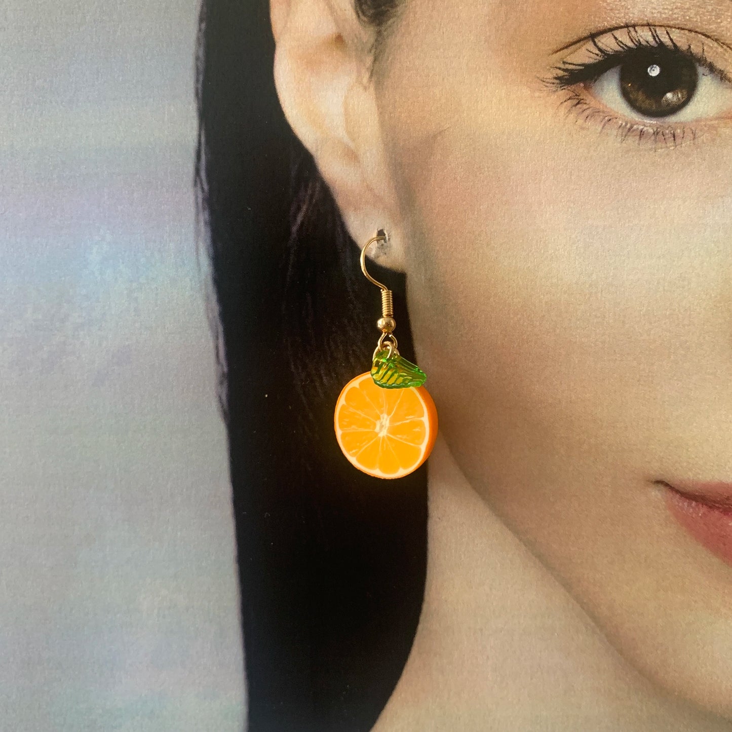 Boucles d'oreilles oranges