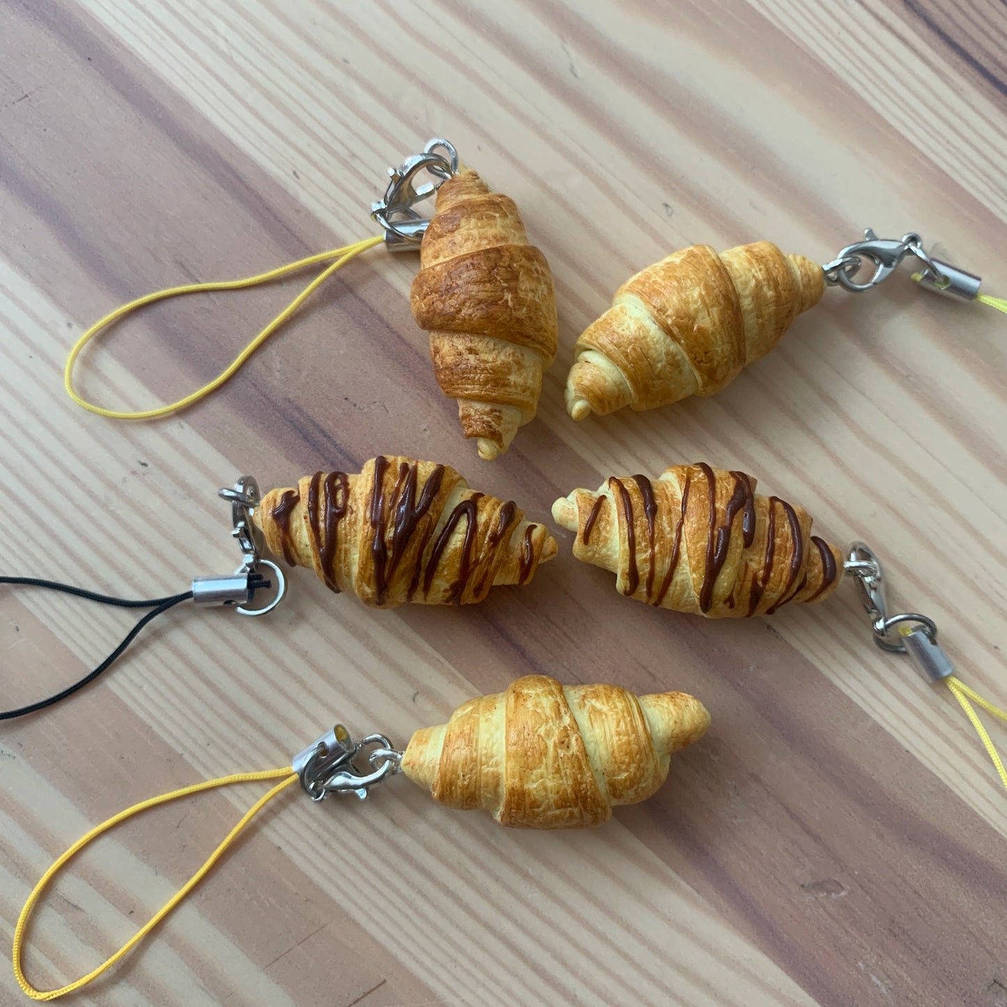 Croissant keychain