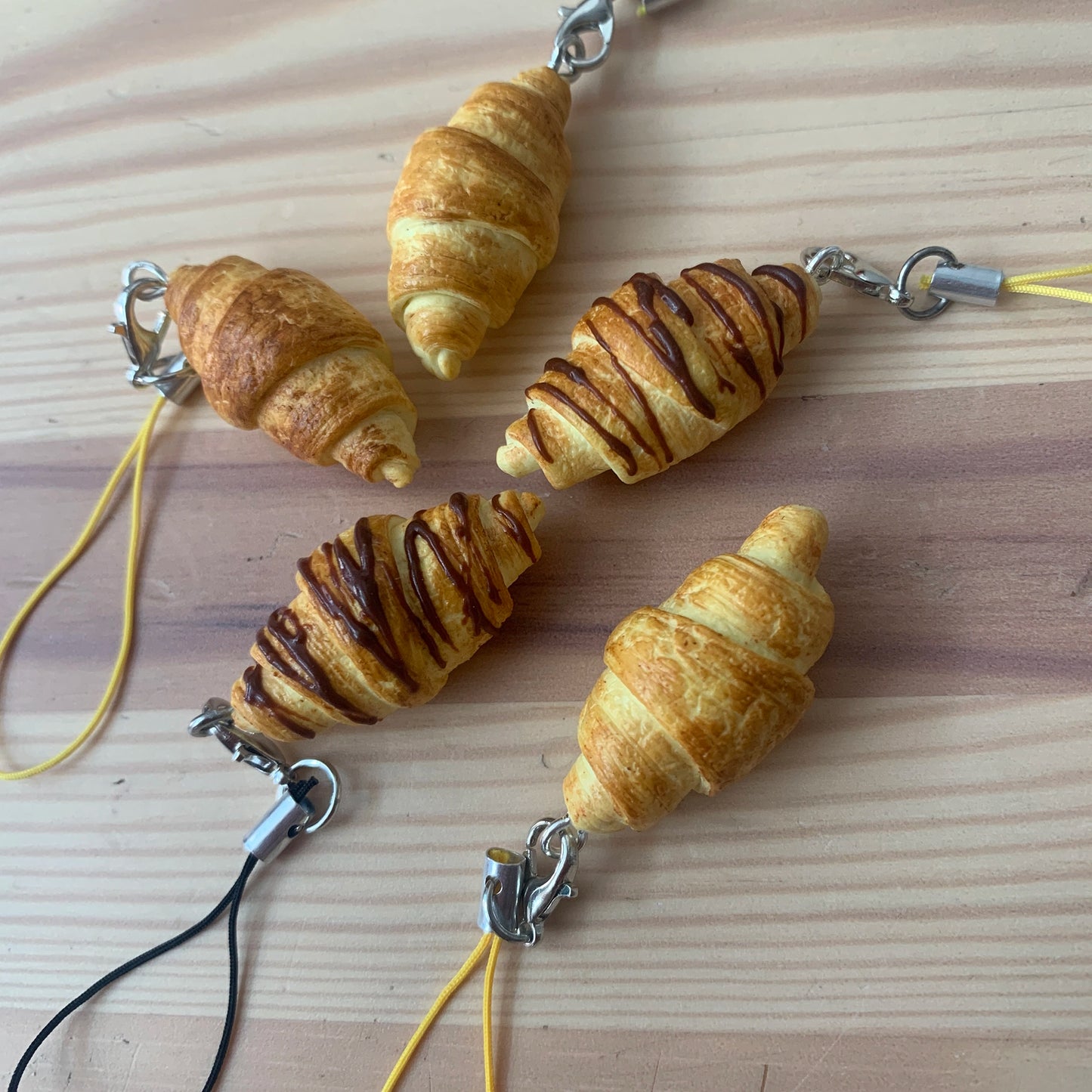 Croissant keychain