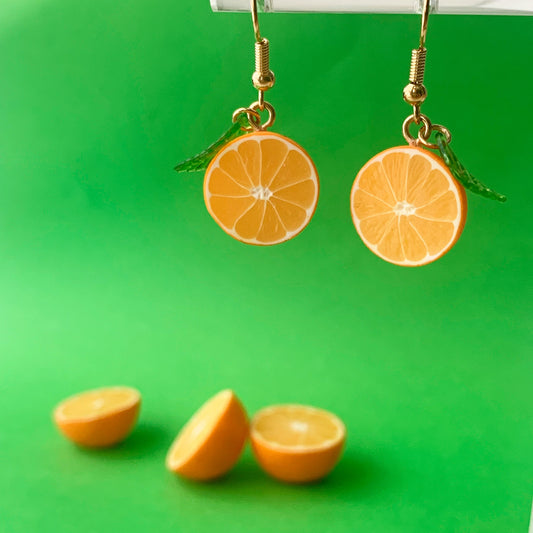 Boucles d'oreilles oranges