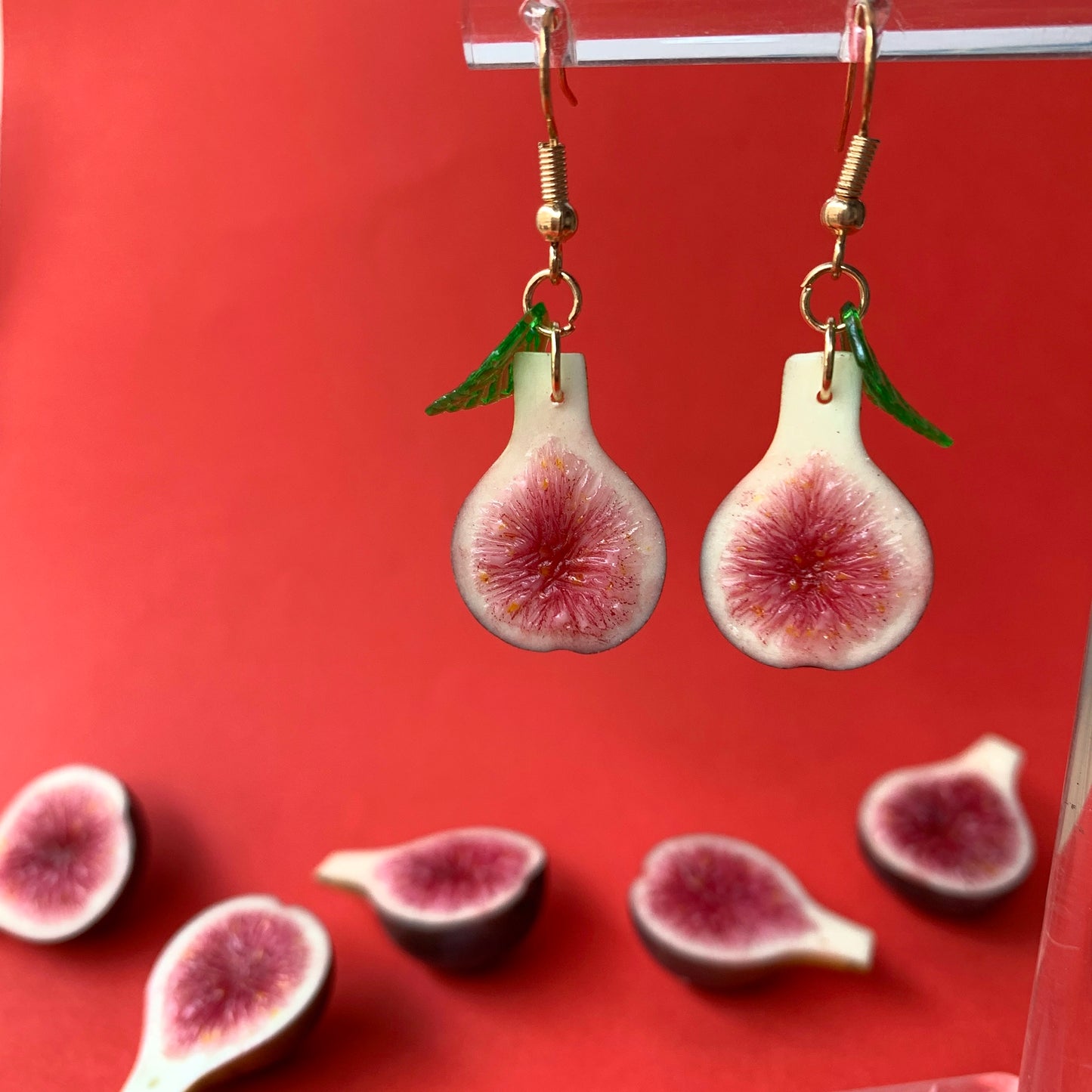 Boucles d'oreilles myrtille