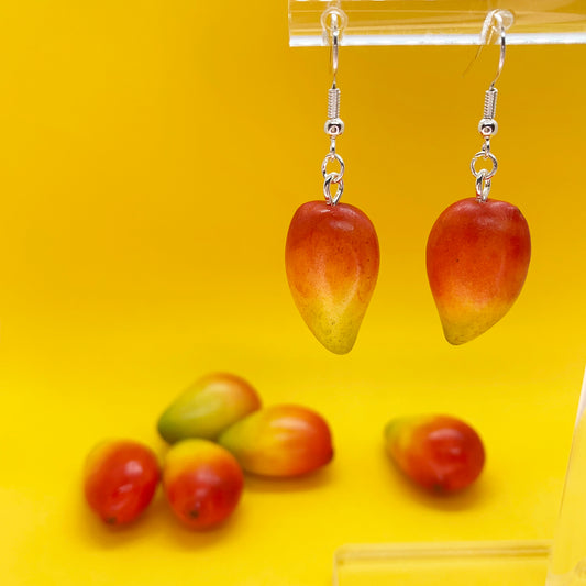 Boucles d'oreilles mangue