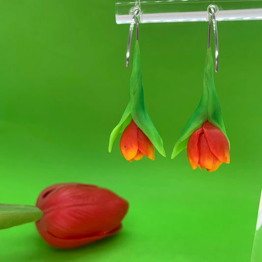 Boucles d'oreilles tulipes