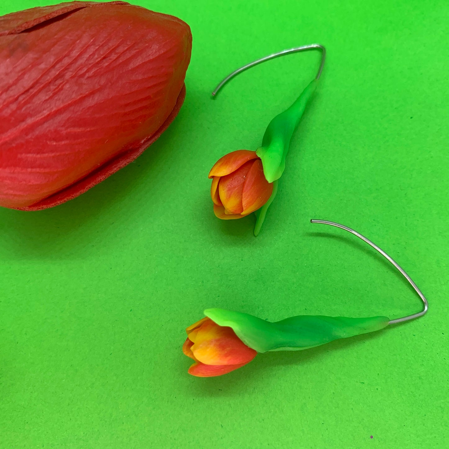 Boucles d'oreilles tulipes