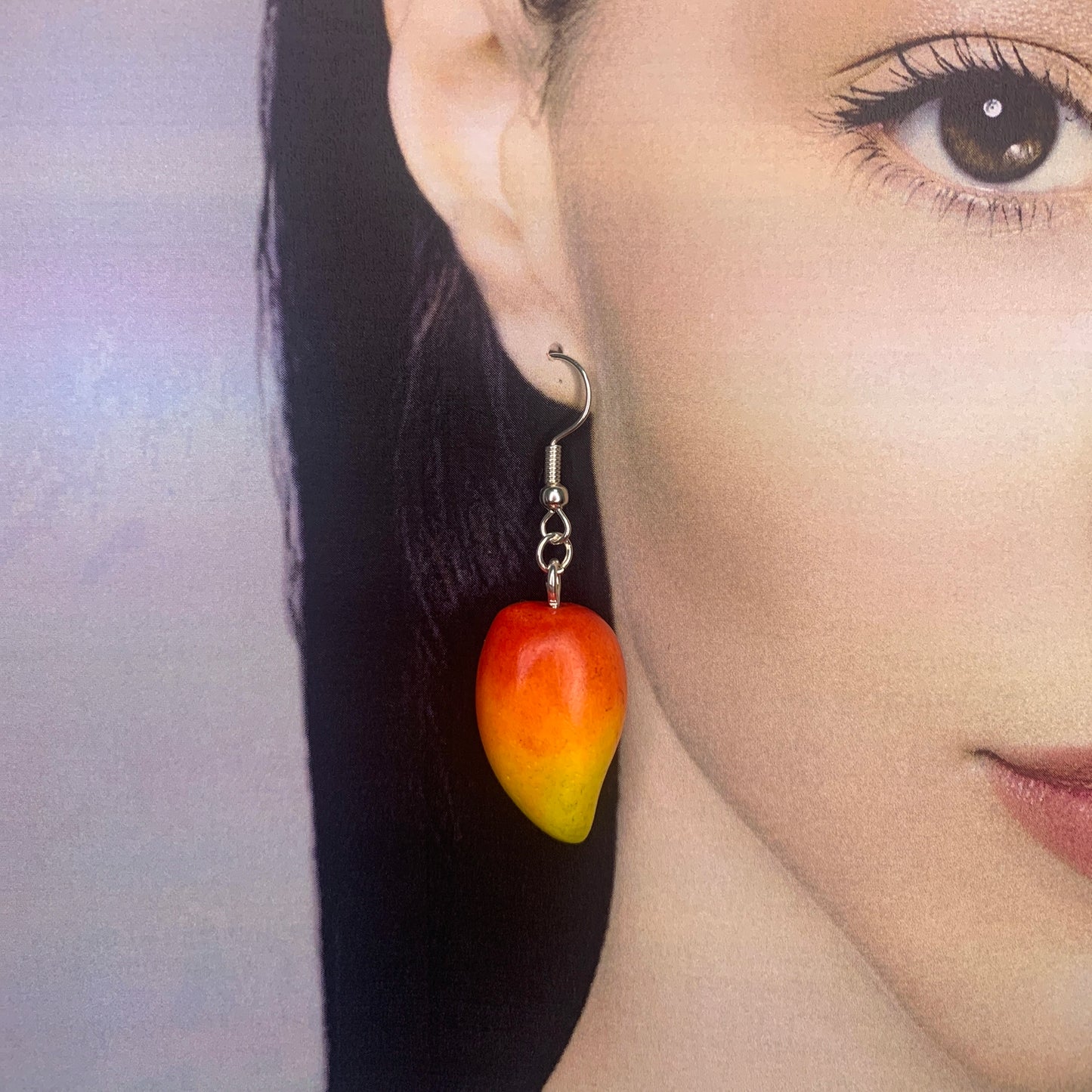 Boucles d'oreilles mangue