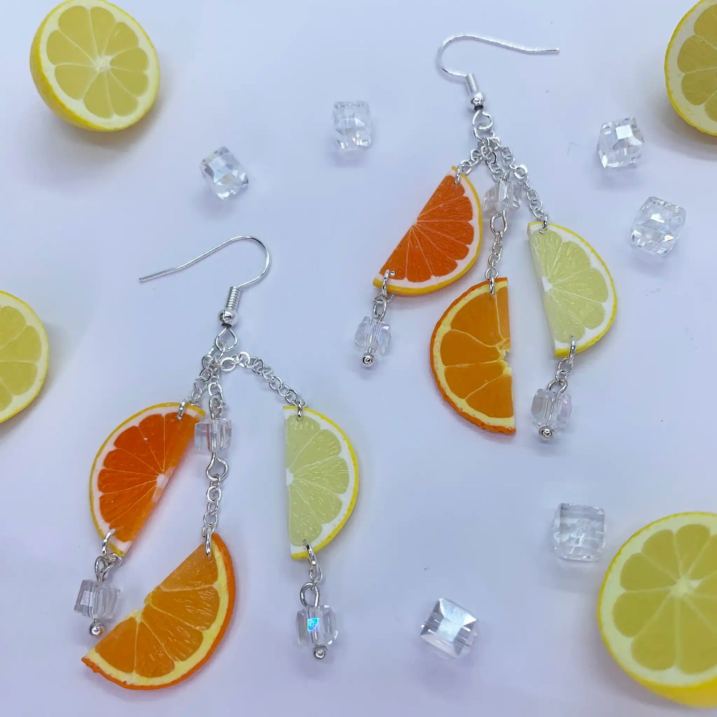 Lemon and Orange Earrings