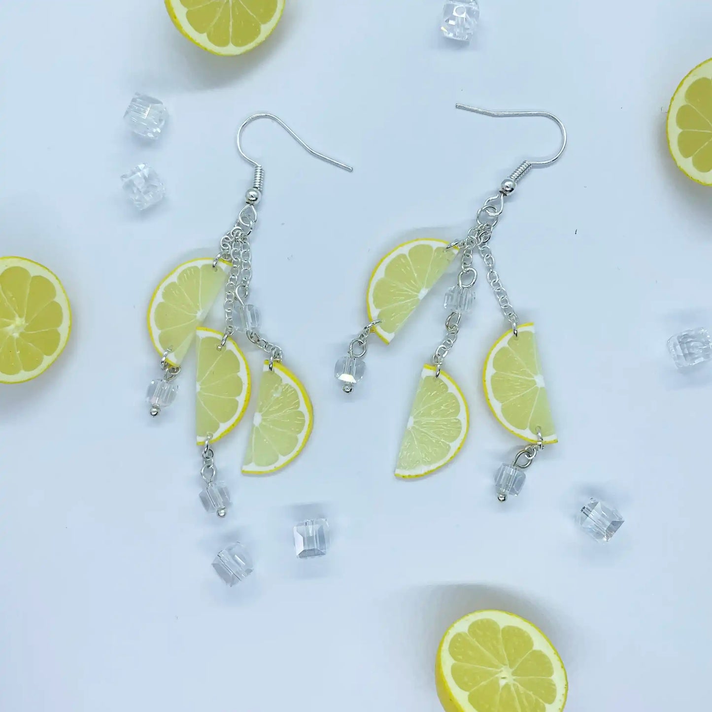 Boucles d'oreilles multiples citron