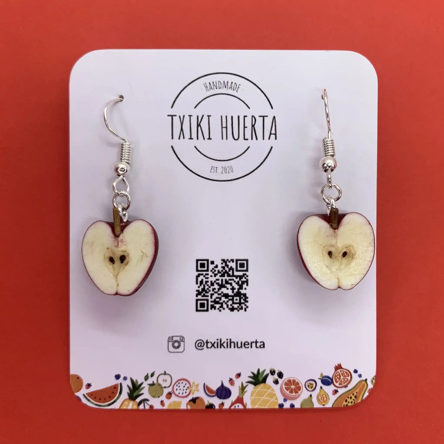 Boucles d'oreilles pomme