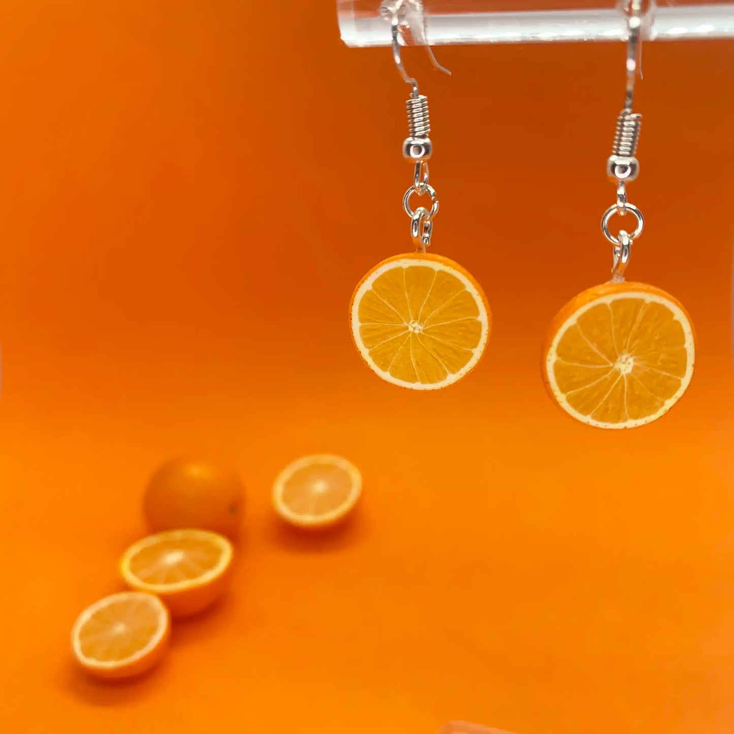 Boucles d'oreilles oranges