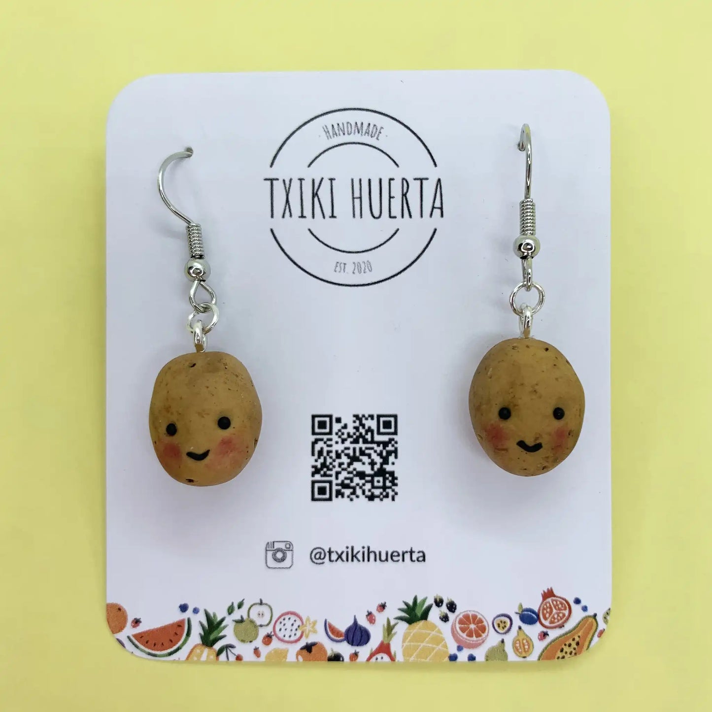 Boucles d'oreilles pomme de terre