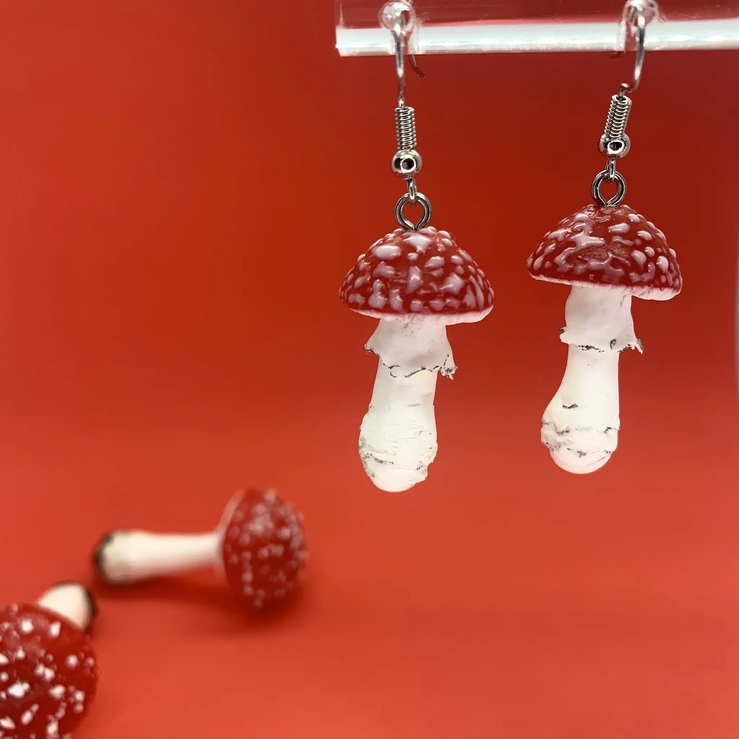 Boucles d’oreilles Amanita Muscaria « Fly Killer »