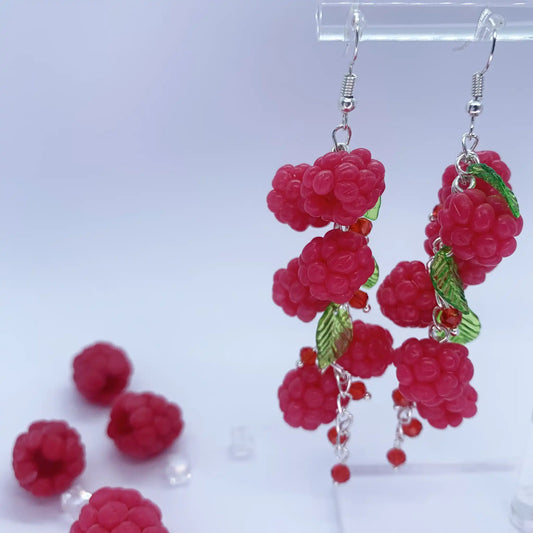 Raspberry Earrings