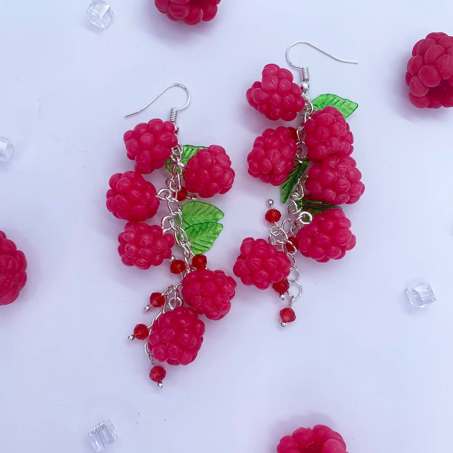 Boucles d'oreilles Framboise