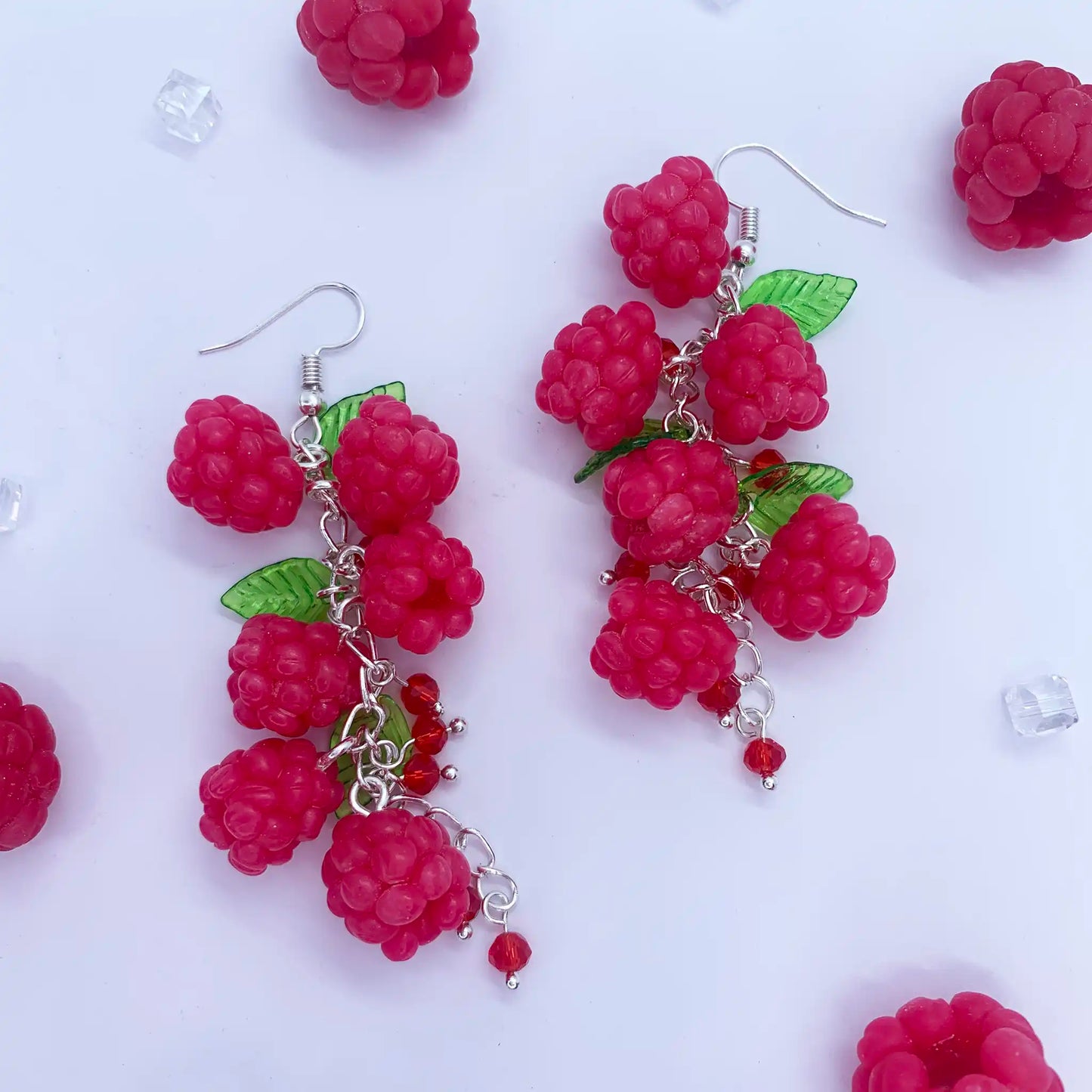 Raspberry Earrings