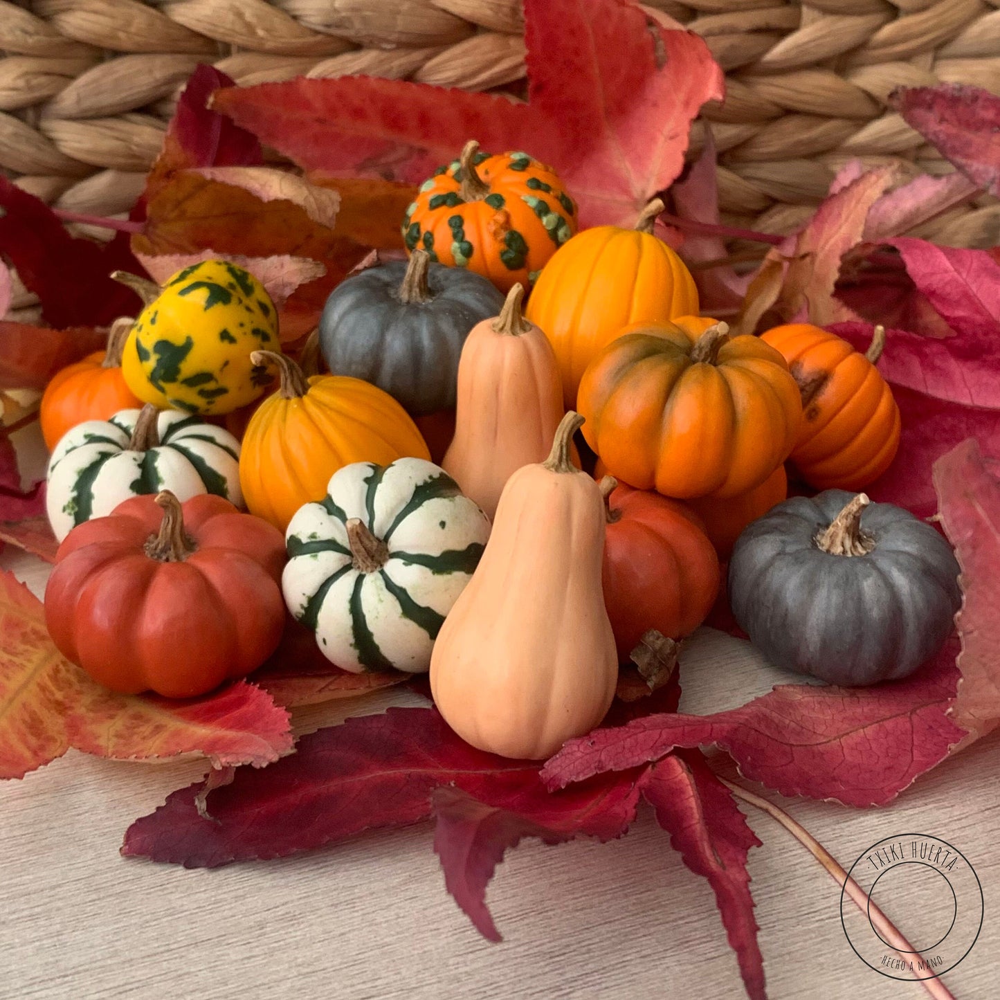 Miniature pumpkin, Polymer clay vegetables