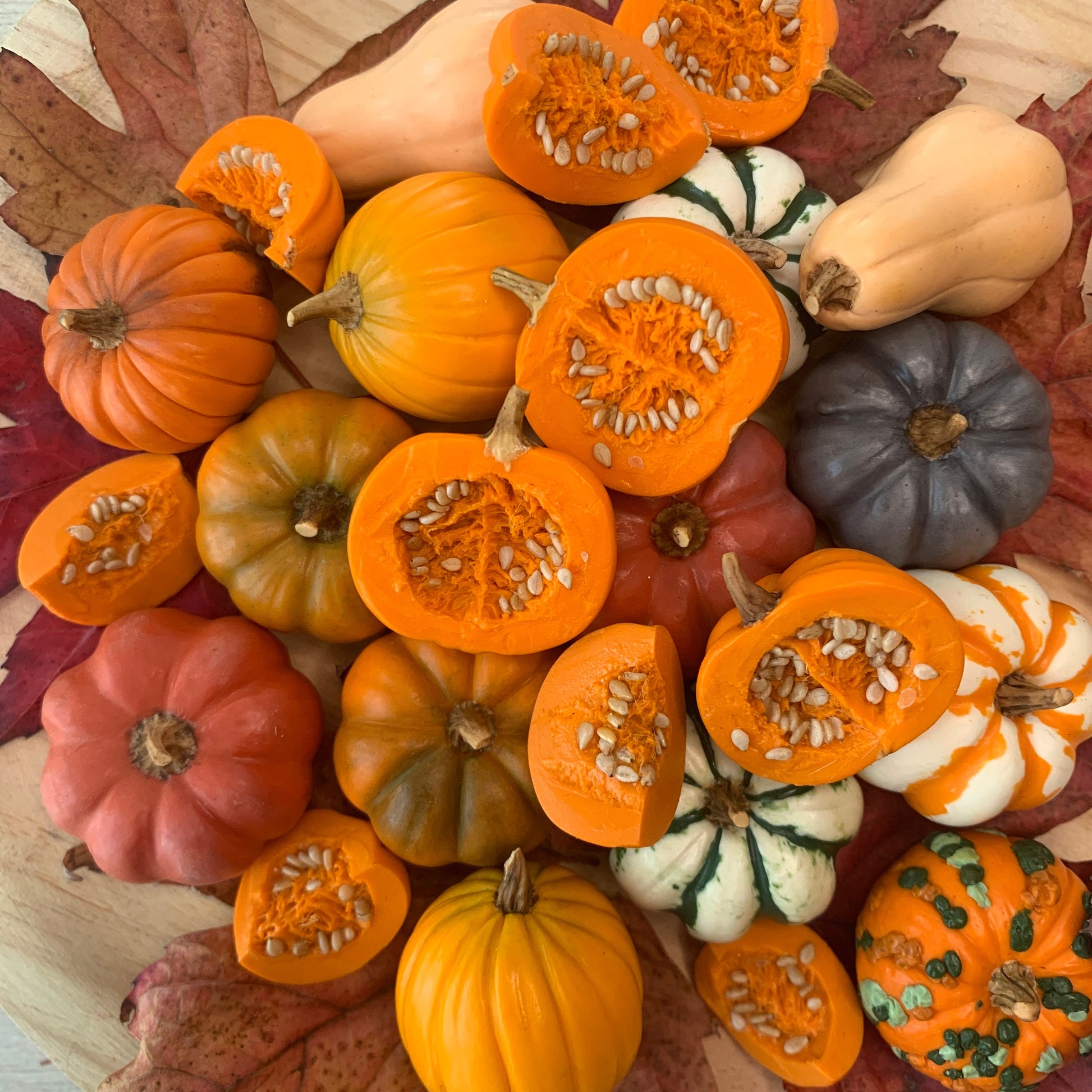 Miniature pumpkin, Polymer clay vegetables