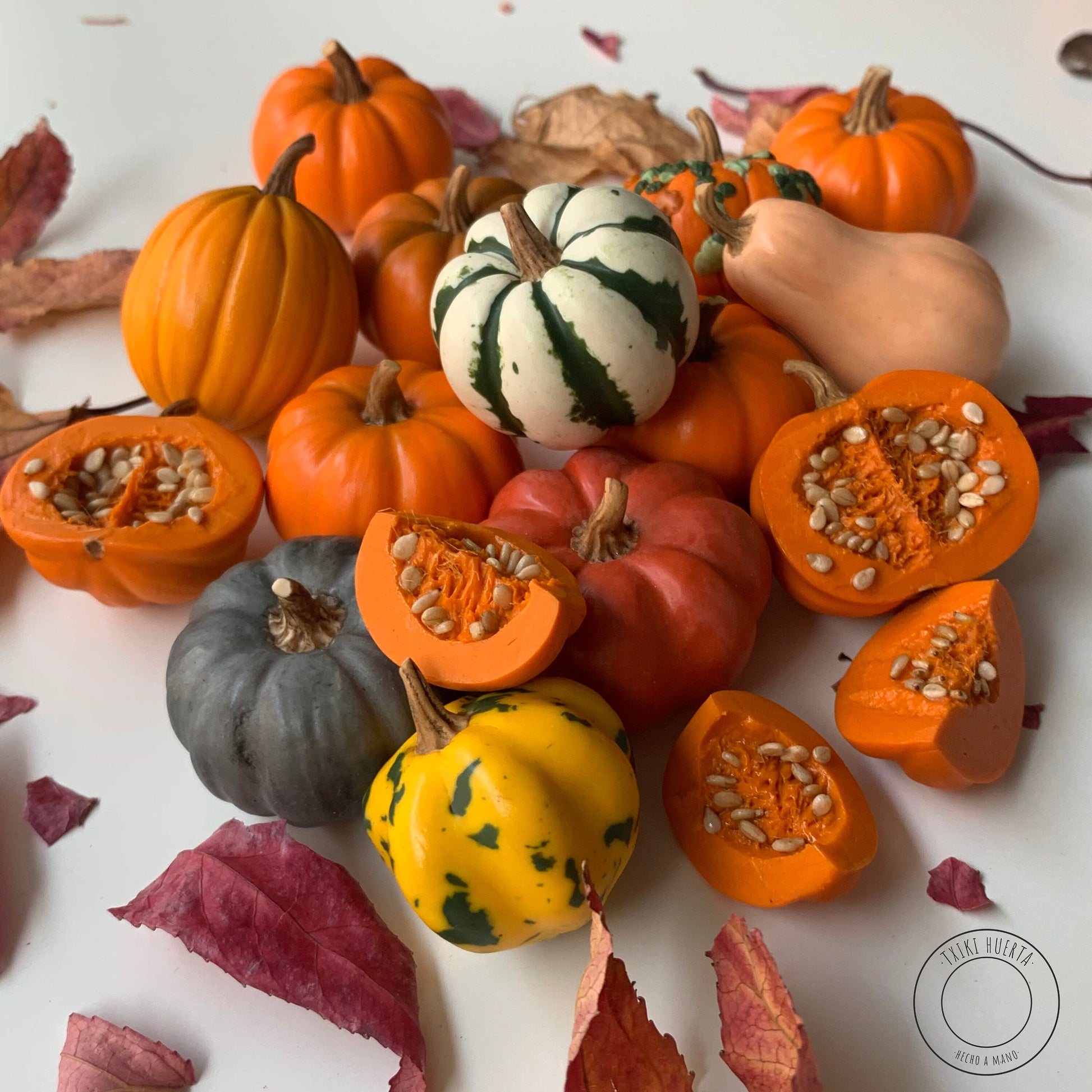 Miniature pumpkin, Polymer clay vegetables