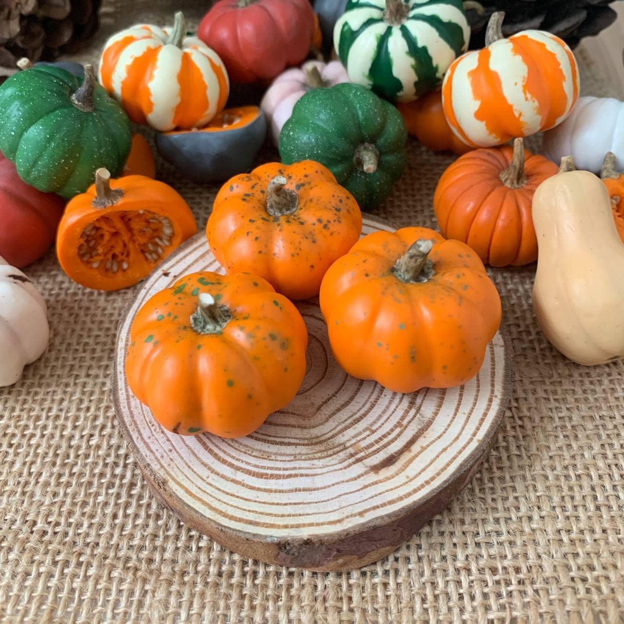 Miniature pumpkin, Polymer clay vegetables