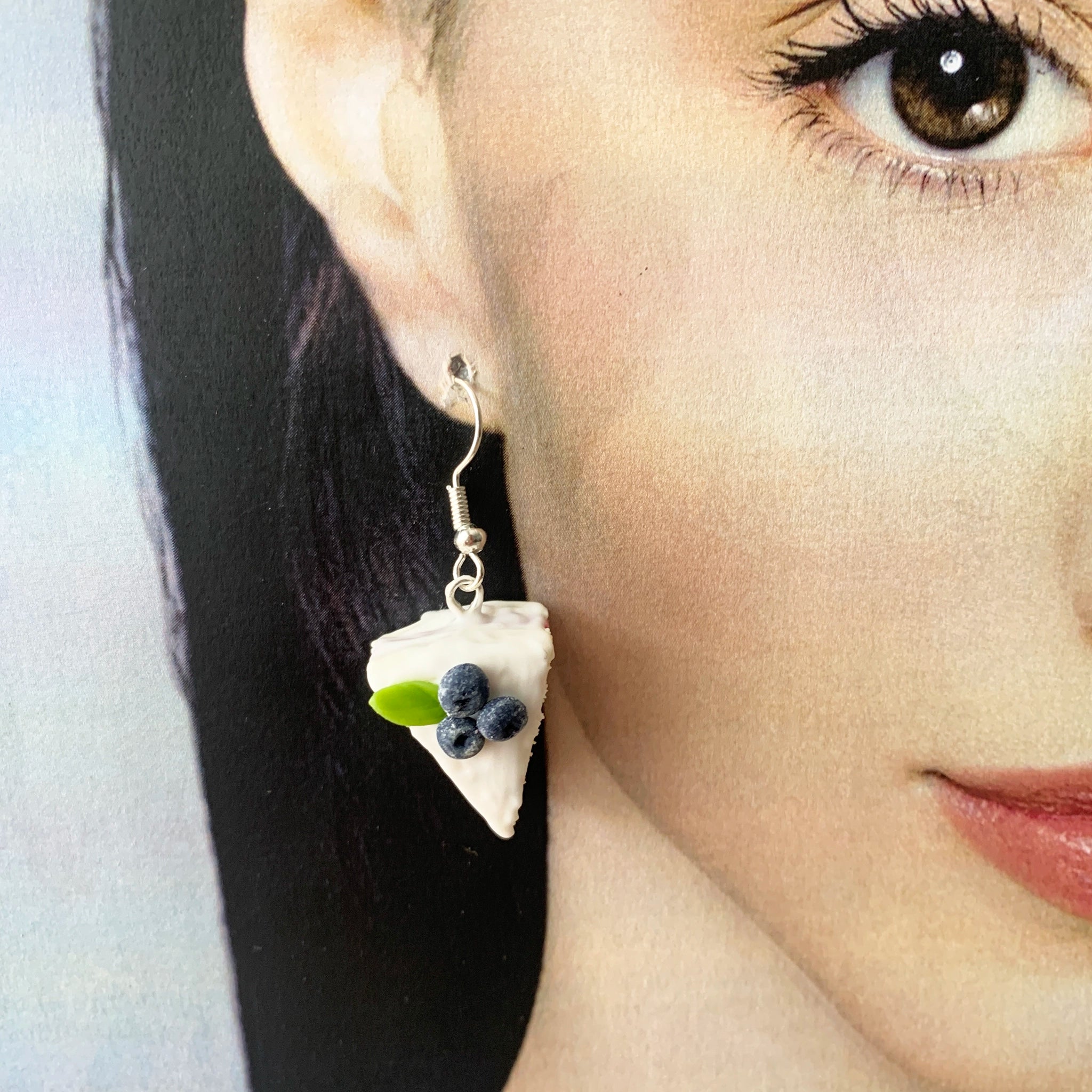 Pendientes Tarta de arándanos